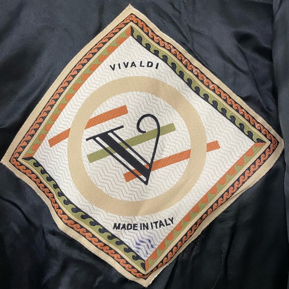 Vintage Vivaldi Made In Italy Silk Drop Waist Oversize Trench Coat Jacket - Picture 10 of 12